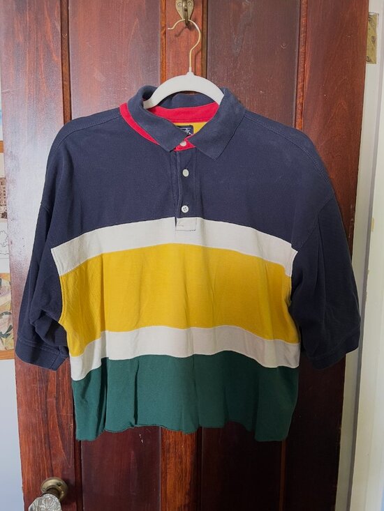 Ash Creek Trading Tops - Vintage 90s Ash Creek Trading Colorblock Polo Shirt